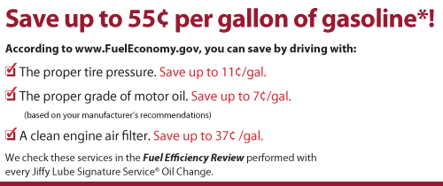 Save Big on your next Jiffy Lube Signature Service Oil Change!